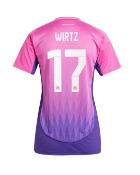 Germania Florian Wirtz #17 Maglia Gara Trasferta Repliche Europei 2024 Donna